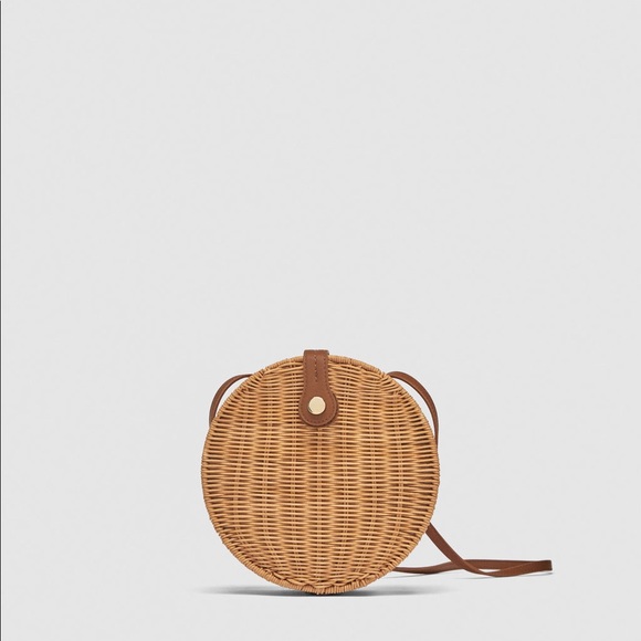 Zara raffia crossbody bag - Picture 3 of 6